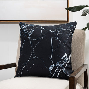 Marble Square Pillow Cover & Insert