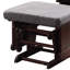 Fauteuil coulissant avec repose-pieds gris et cerise