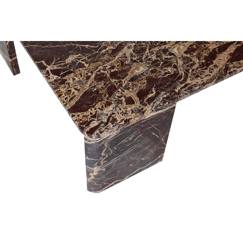 Table basse Livorno, Marbre, cerisier