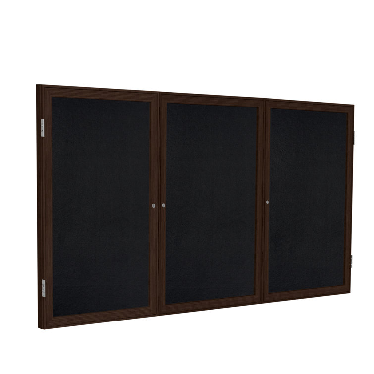 Enclosed Recycled Rubber Bulletin Boards Enclosed Cabinet Rubber Bulletin Board