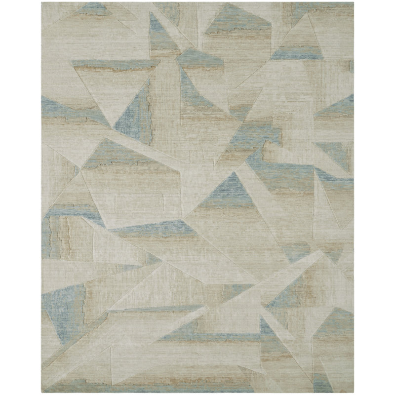 Wool Area Rug, Rectangle 3'6" x 5'6"