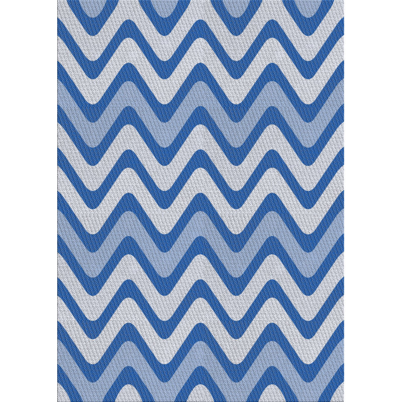 Tapis de la surface bleue en laine touffeté à la main Easterwood