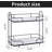 2-Tier Corner Organizer For Bathroom Countertop, Vanity & Kitchen - Space-Saving Cosmetic & Skincare Storage Shelf With Durable Metal Frame-631931657