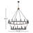 2-Tier Wagon Wheel Industrial Chandelier