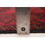 Tapis rouge en laine noué à la main de conception unique 6 pi 5 po x 9 pi 8 po New Age