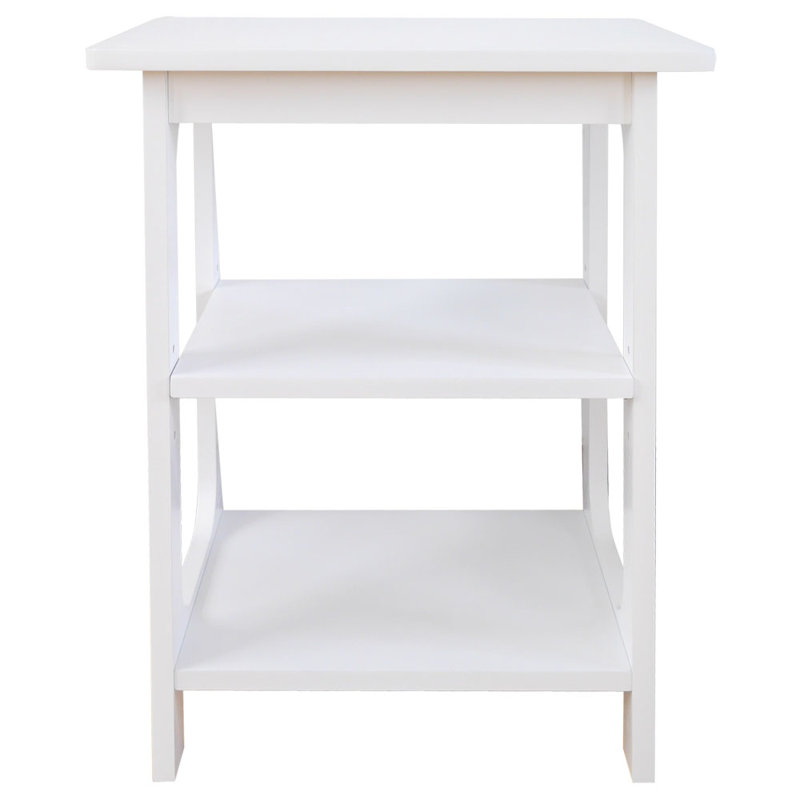 Ahad End Table, White