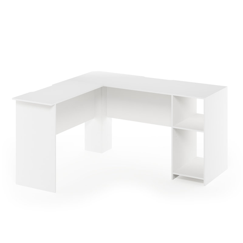 Jalysa L-Shaped Computer Desk,  White