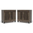 Armoire de rangement pour chaussures 2 portes Banos (ensemble de 2) - peut contenir 24 paires