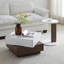 Table basse rotative avec 2 tiroirs