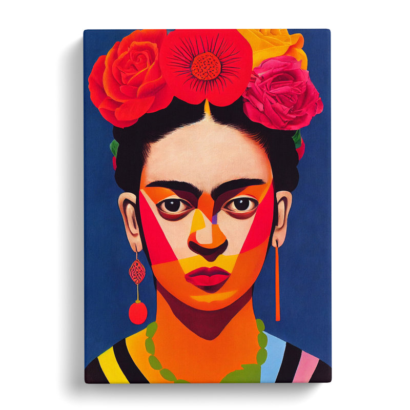 Frida Kahlo Modern - Wrapped Canvas, 50cm H x 35cm W x 3cm D