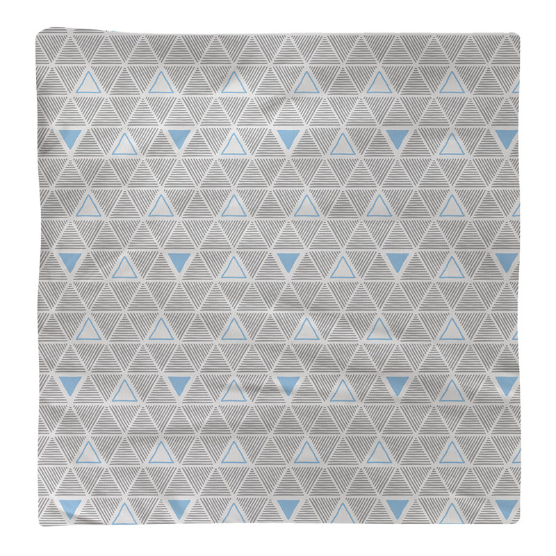 Jordao Cotton Abstract Square Napkin, Teal Accent, 0.1" H x 10" W x 10" D
