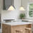 1-light 12'' Dimmable Gray Modern Cone Pendant Light for Kitchen Island.Features Cloud Glass Shade.-1319894709