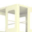 Bibliothèque pivotante 4 étages en acier sur roulettes, bibliothèque pivotante à 360 °, avec roulettes verrouillables - rangement vertical peu encombrant-1786884349