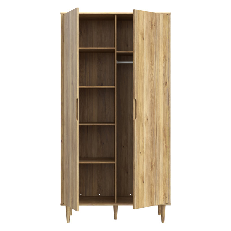 SHERBROOKE 2 Door Manufactured Wood Wardrobe