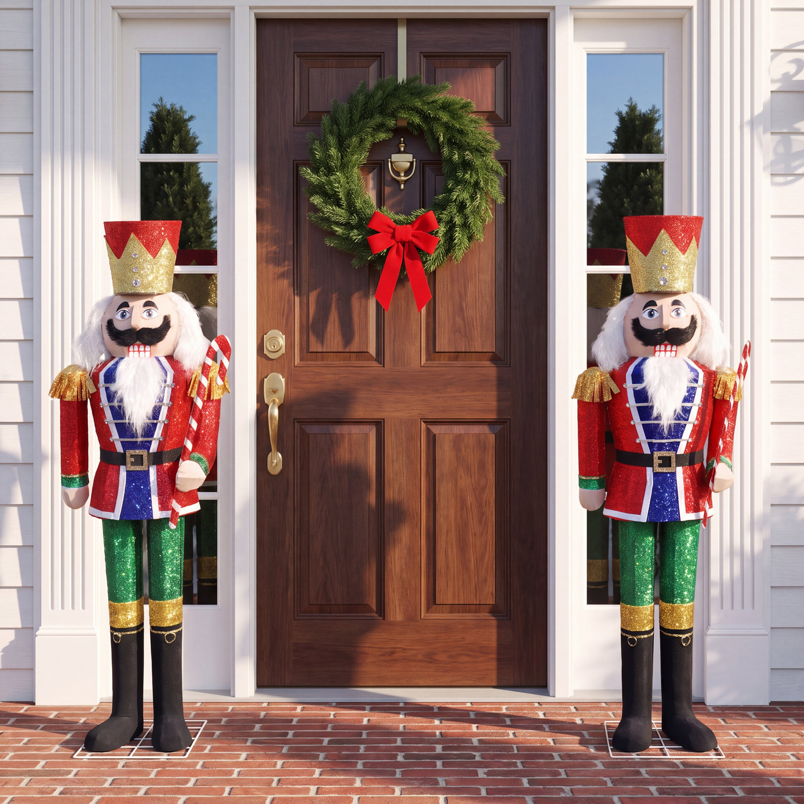 Gutierrez 5' Lighted Soldier Nutcracker, Red Hat