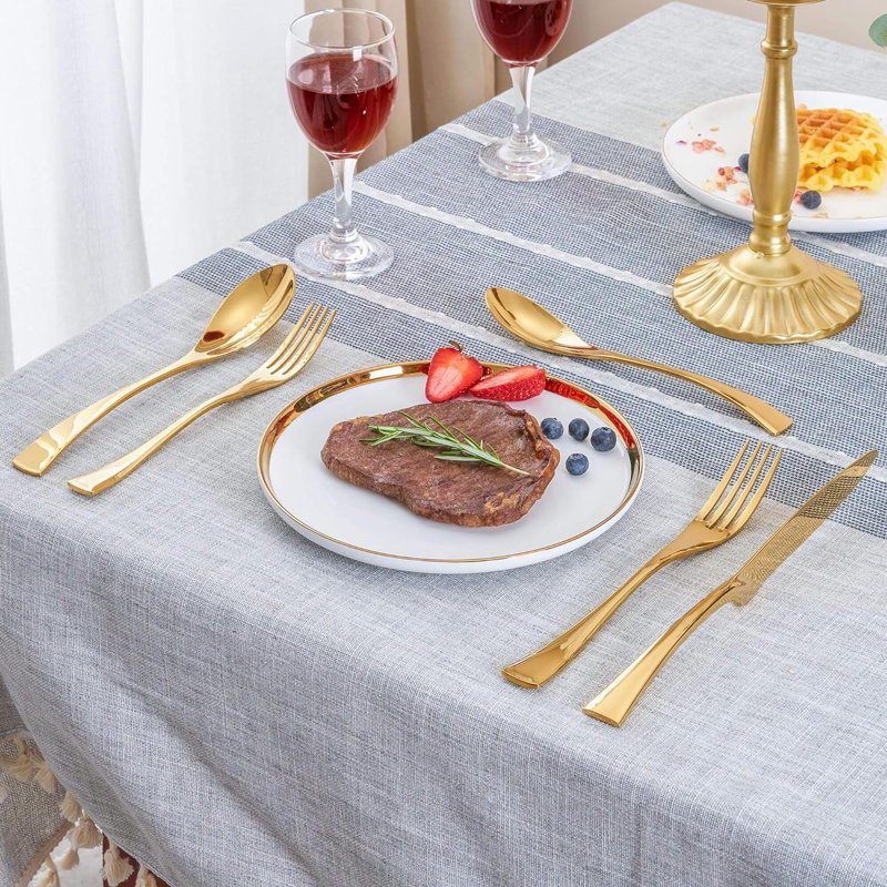 Mercer41 Jordis Stainless Steel Flatware Set - Service for 6