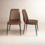 Chaise d'appoint rembourrée en cuir Welles-141701522