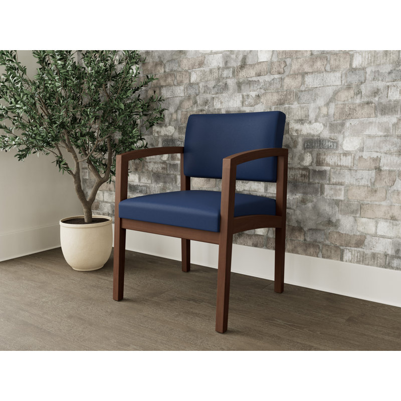 Chaise en bois Lenox, Noyer Riftwood, Modena encre