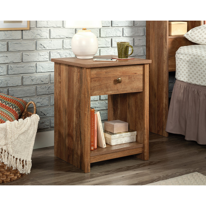 Sleek Night Stand, Oak