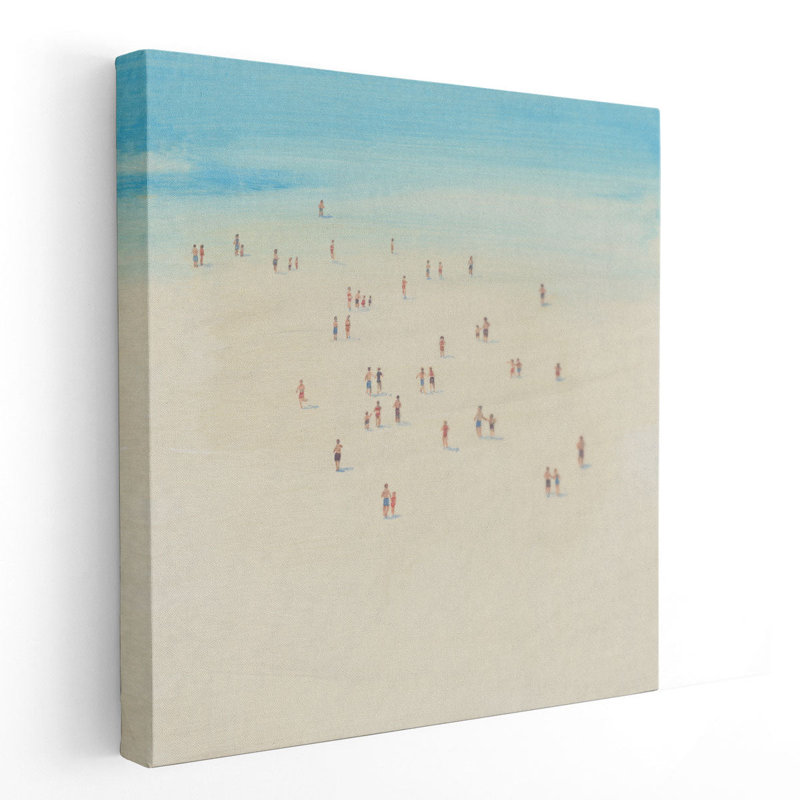 «Beach Time I», reproduction d'art sur toile, H 20 po x l 20 po
