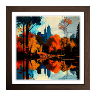 Central Park Abstract Art No.1 - Framed Print
