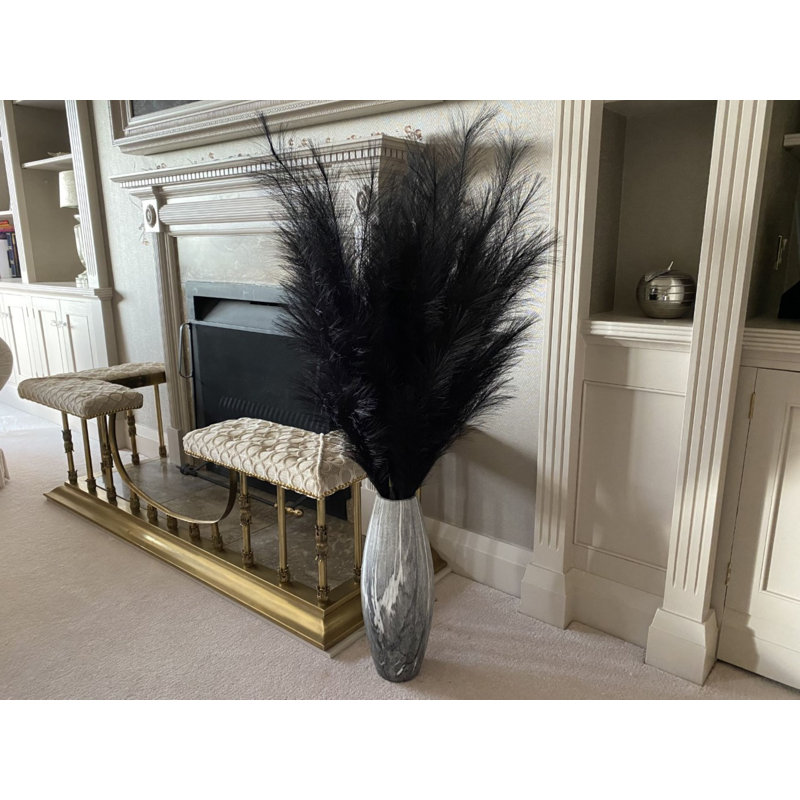 Pampas Grass Arrangement, Black