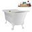 58" Streamlin Clawfoot Tub,Tray,Drain, Clawfeet-101628931-102219863