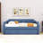 Upholstered Wood Daybed with Twin Trundle and Nailhead Accents-362147141