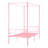 Twin Size Metal Canopy Bed Frame With Headboard, Four Posters, And Under-Bed Storage For Modern Bedrooms.