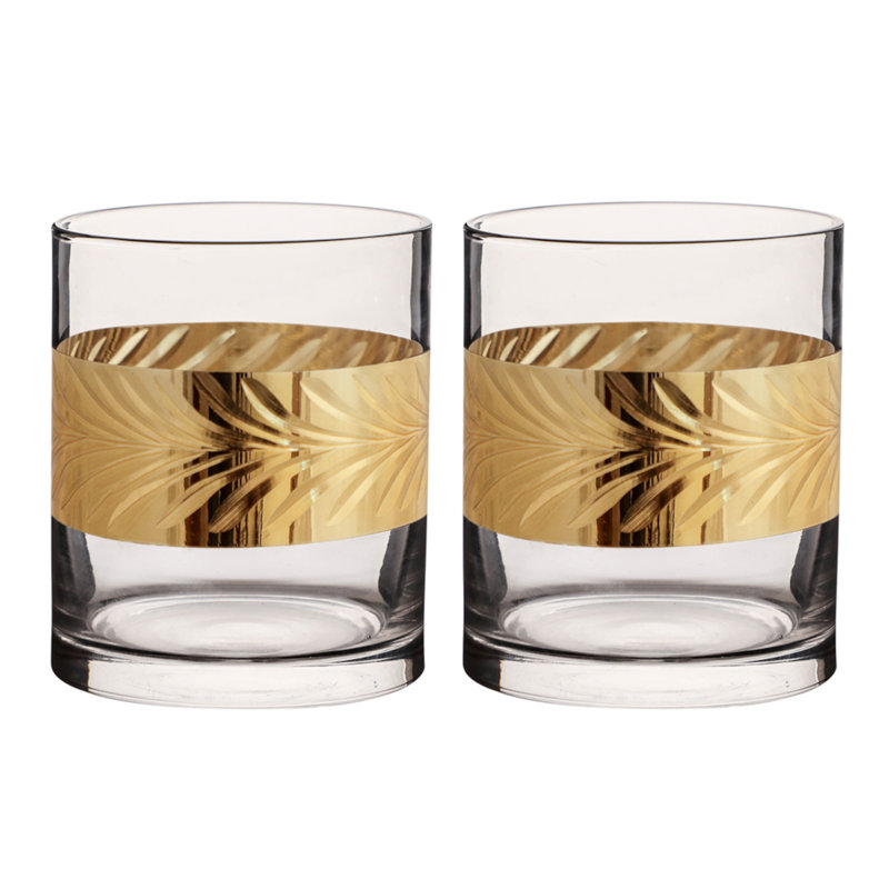 Abbo 400ml Crystal Whiskey Glass Set