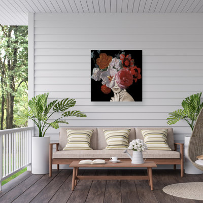 Wild Apple Portfolio Garden Party II Black Crop Outdoor  Canvas