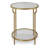 Quanda Mirrored Glass Top End Table