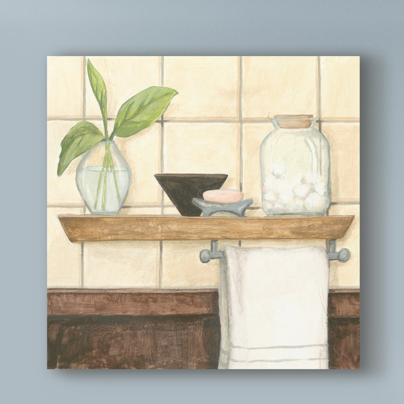 «Contemporary Bath IV» par Megan Meagher, reproduction sur toile, H 24 po x l 24 po x P 2 po