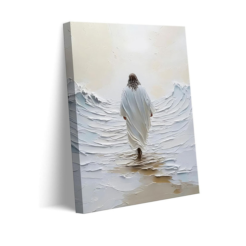 Marlow Home Co. Jesus Walking On Water Canvas Wall Art Jesus Walking On ...