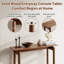 Console minimaliste Aastha en bois massif, table d'entrée moderne pour couloir et salon-1238188756-1238188757