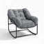 Fauteuil à bascule Papasan d'extérieur avec coussin moelleux, chaise berçante en osier en forme d'œuf pour terrasse, véranda, jardin, structure renforcée résistante aux intempéries