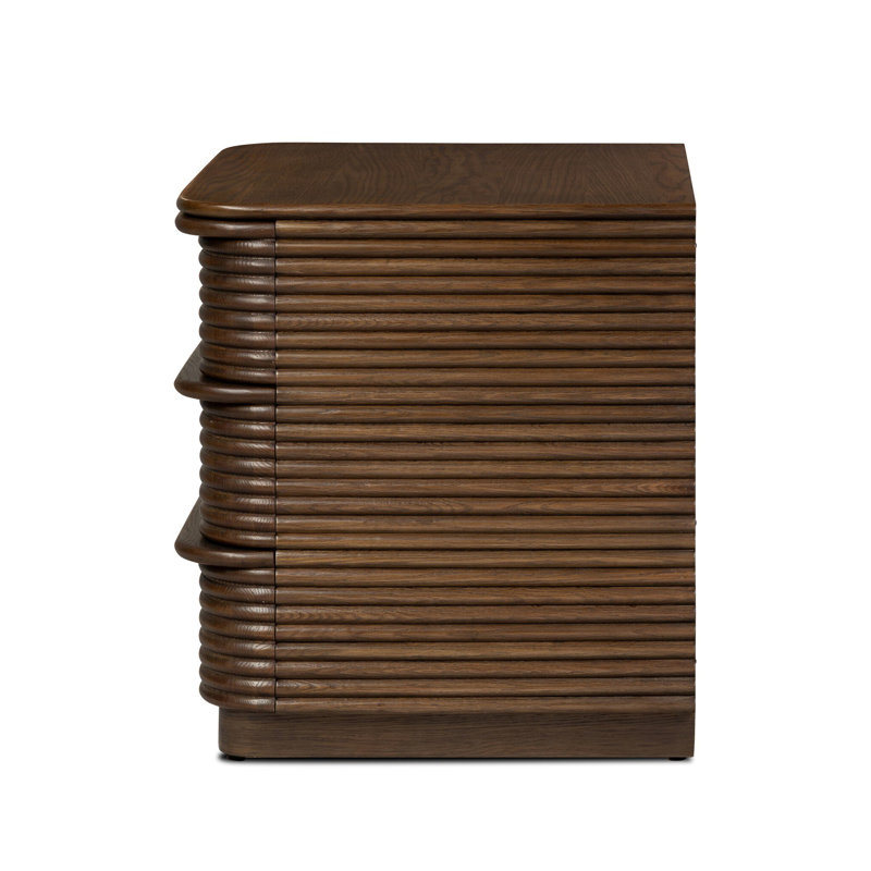 Benny 3 - Drawer Solid Wood Nightstand