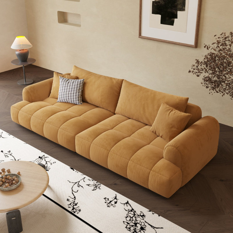 Canapé simple et créatif rétro, 33.86" H x 110.24" W x 37.8" D