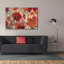 «Epent Graffiti» «Magenta and Coral Floral» par Silvia Vassileva, art mural sur toile, 60 po x 40 po-117052971