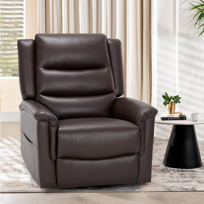 Manual Swivel Rocker Recliner Chair with 360° Rotation – Adjustable Backrest, Multi-Functional Lounge Chair for Living Room, Home Office