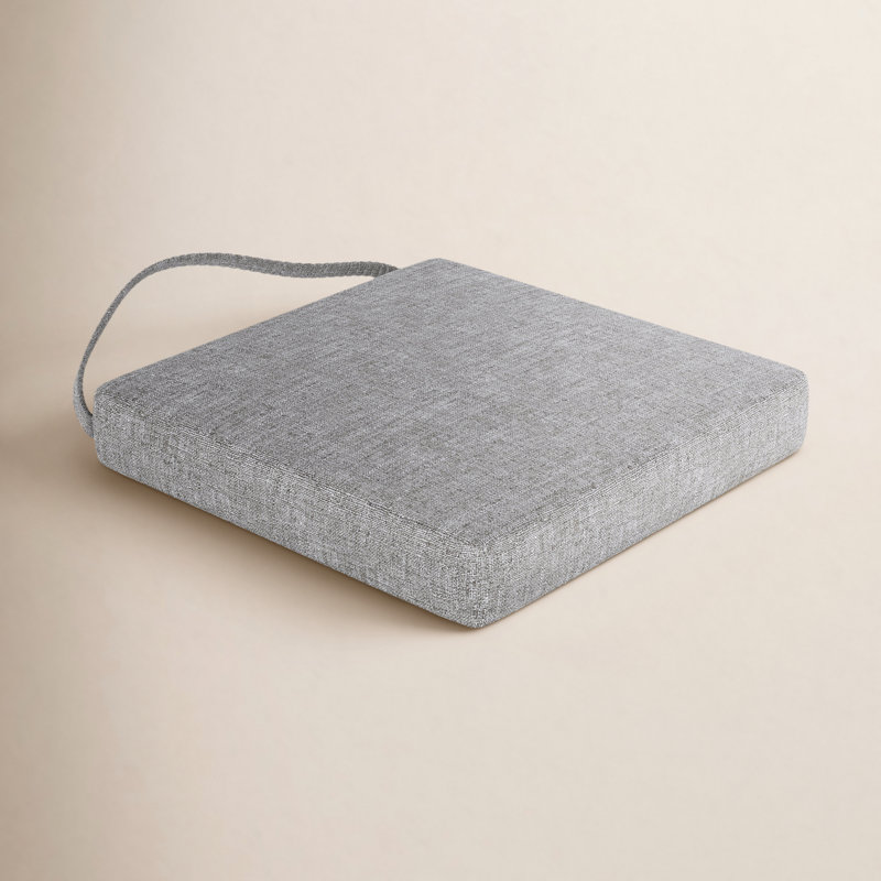 Sunbrella® Indoor/Outdoor Dining Chair Cushion, Canvas Granite Sunbrella® Canvas