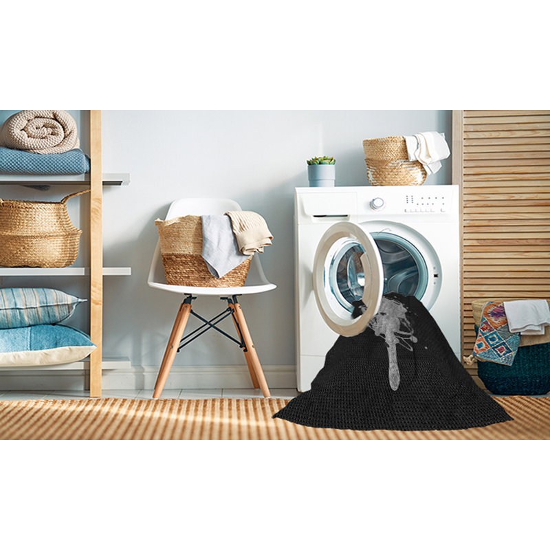 Tapis 100% à motif lavable à la machine 2989 4, Rectangle 7 pi x 9 pi