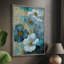 Blue Denim Garden I, reproduction encadrée - bois massif-1228299564