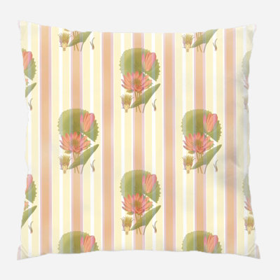 Coussin de fleurs lotus