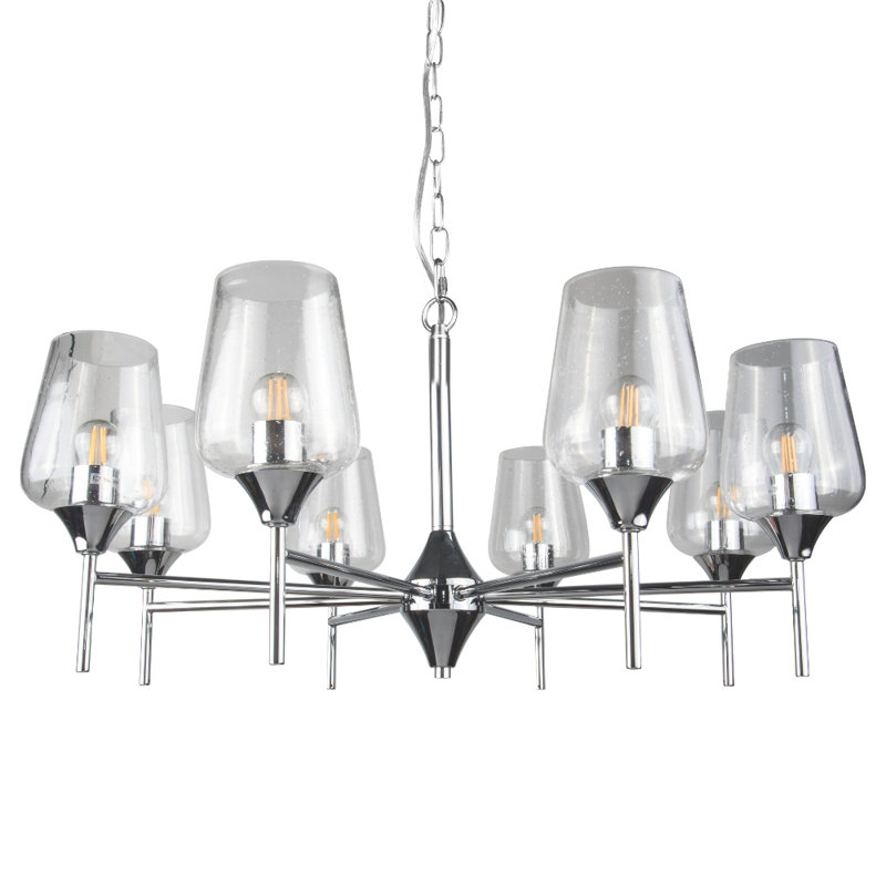 Cleaveland - Light Polished Chrome Pendant, 8