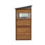 Remise de jardin en fer 3 * 5Ft Revêtement imperméable Cedarwood. Portes de toit modernes en fer avec éclairage de ventilation adéquat. Forte utilisation. Assemblage facile. 59,29 po de profondeur x 32,96 po