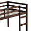Lit mezzanine en bois massif avec échelle, plateforme de lattes renforcées-129651707-129651708