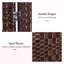 Paravent en osier de 6 pi de hauteur à 4 panneaux - Brun