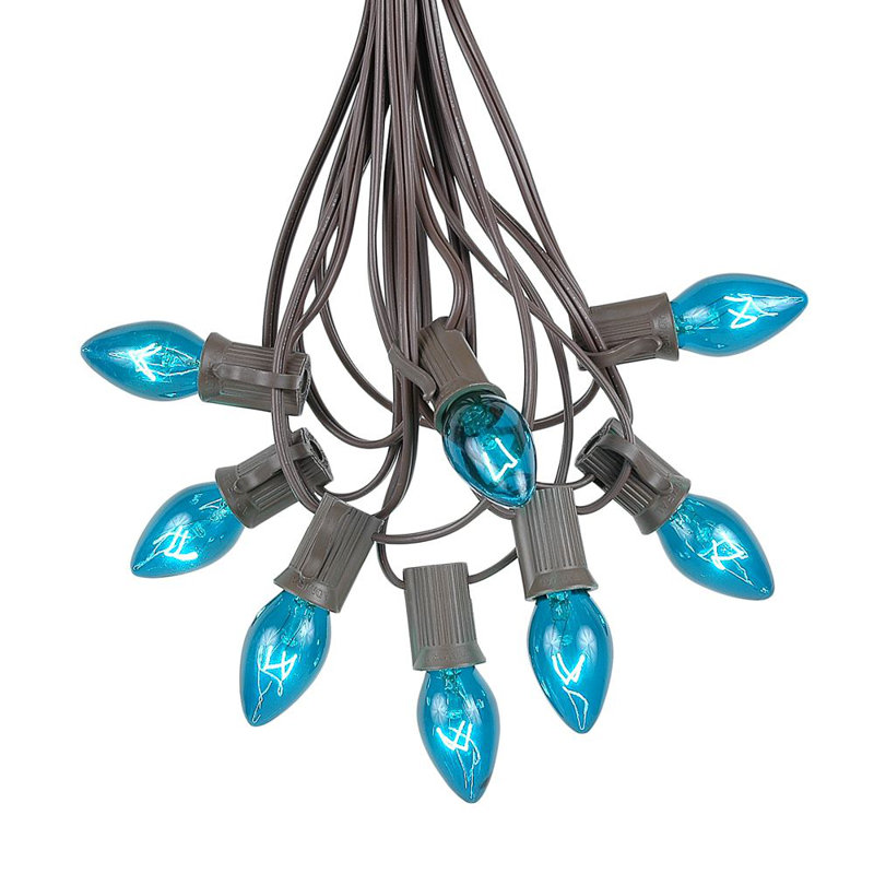 Guirlande de Noël 25 lumières, Bleu sarcelle