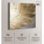 Toile dorée (I) acrylique, art naturel élégant par Art Remedy, prête à être accrochée-724719165